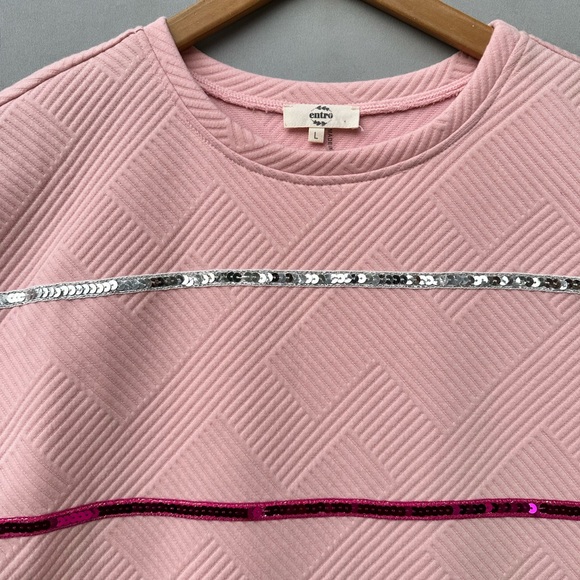 🎉5 for $45🎉 Entro dress size L pink - Picture 5 of 9